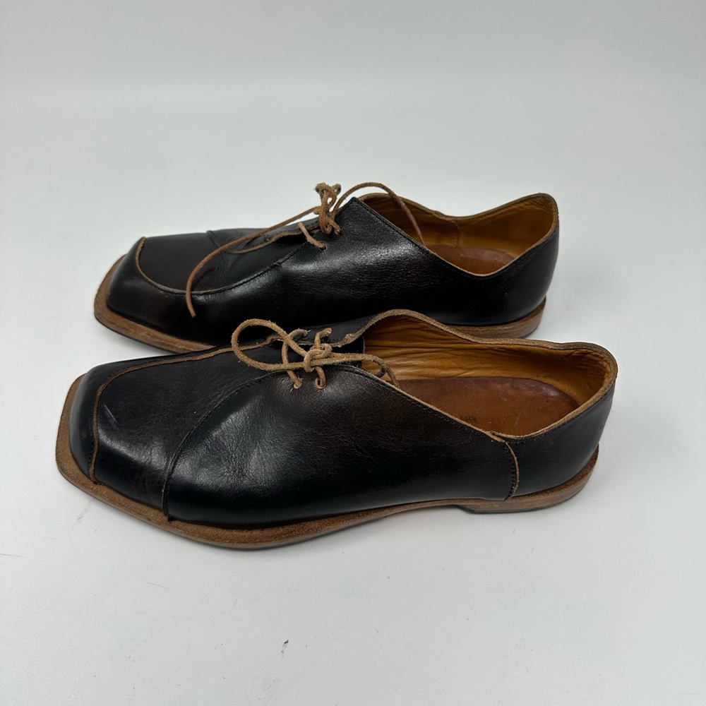 CYDWOQ Vintage College Dark Brown Leather Women's Size EU 36 US 6 Made in USA